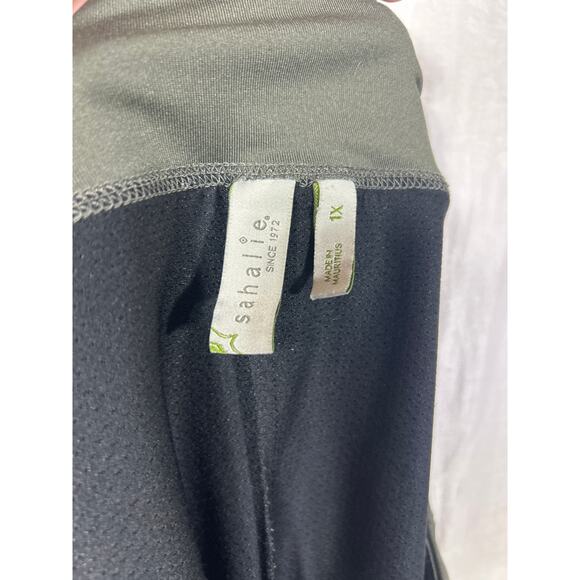 Sahalie Skort 1X Olive Green Long Shorts Skirt Pockets Drawstring - Picture 10 of 11